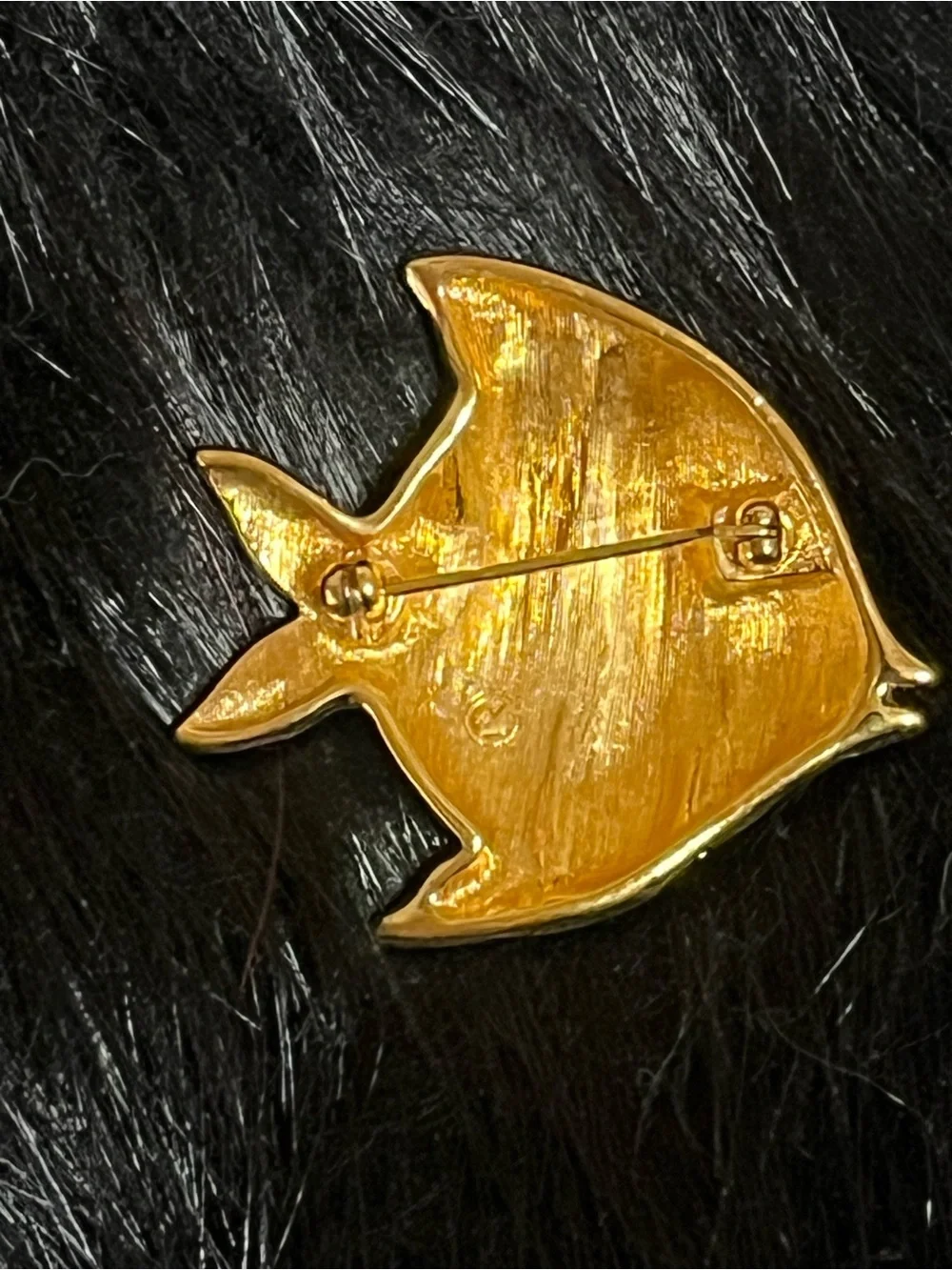 Swarovski fish brooch